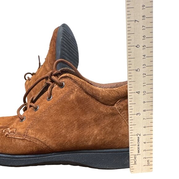 Faded Glory Cheyenne Brown Suede Leather Women’s Moc Toe Ankle Boots 8.5 - Picture 3 of 14